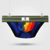Sexy high-cut men's classic ribbed gradient briefs