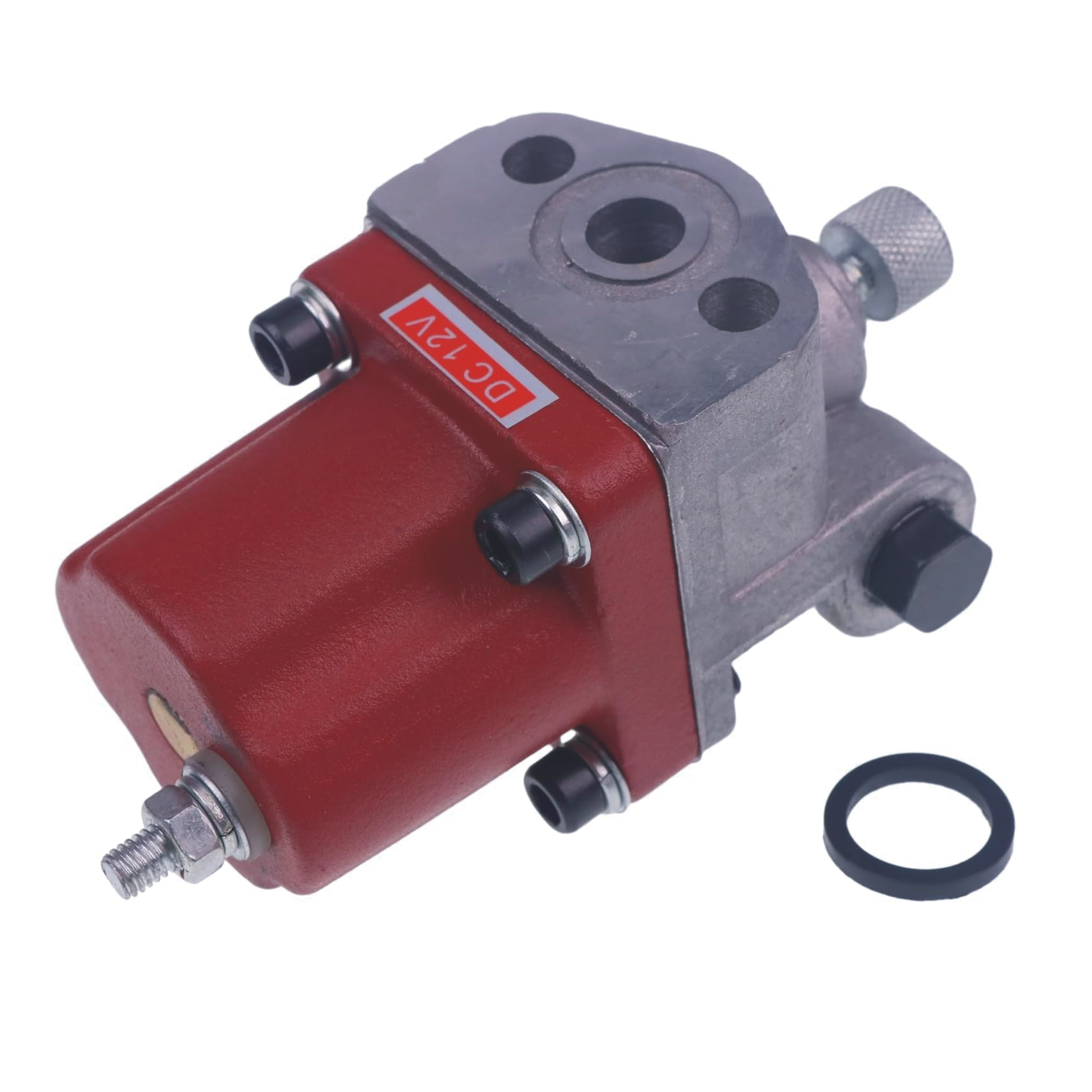 12V Single-Terminal Fuel Shutoff Solenoid Valve 3054611 3035342 3018453 3054608 Compatible with Cummins Engine N14 M11 NTA855 KTA19 KTA38 KT50