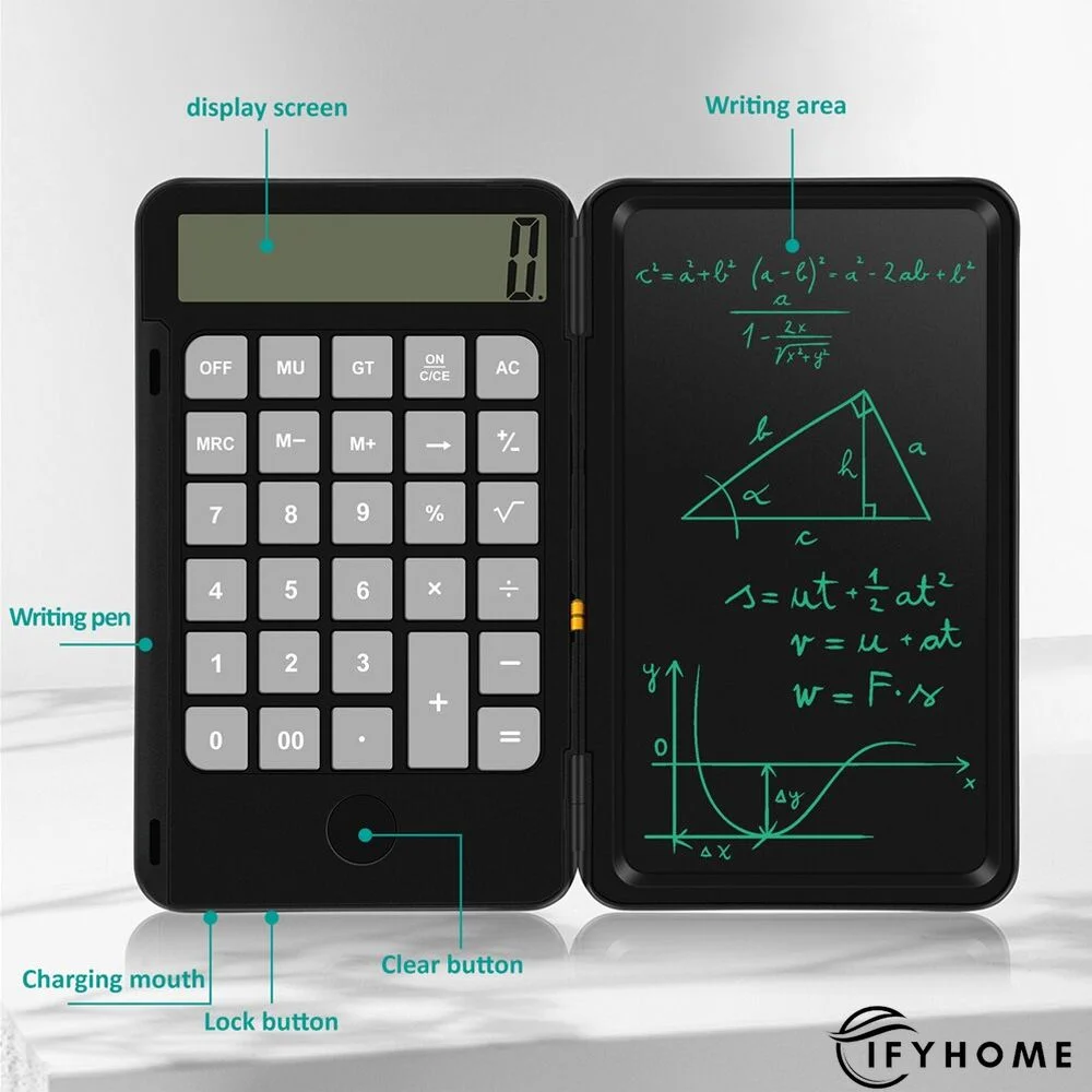 6.5 inch Calculator Writing Tablet Portable Smart LCD Graphics Handwriting Pad | IFYHOME