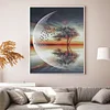 Moon Tree - 11CT Counted Cross Stitch - 40*50cm - Natural