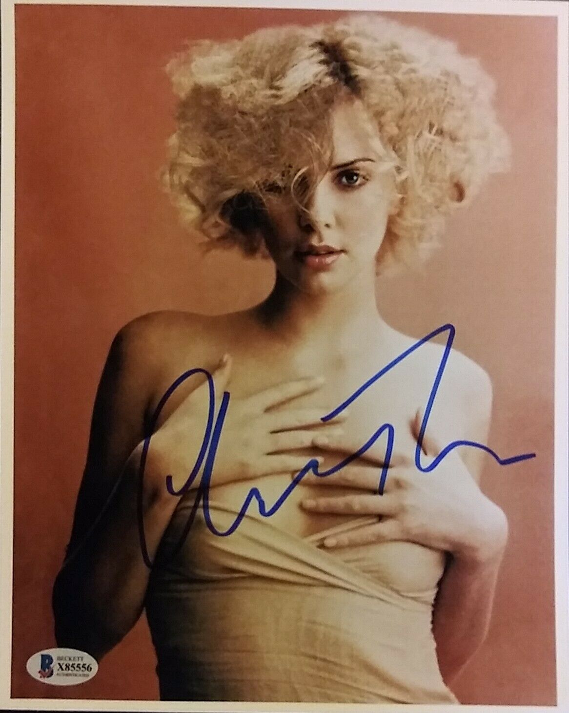 Charlize Theron SIGNED 8X10 COA BECKETT