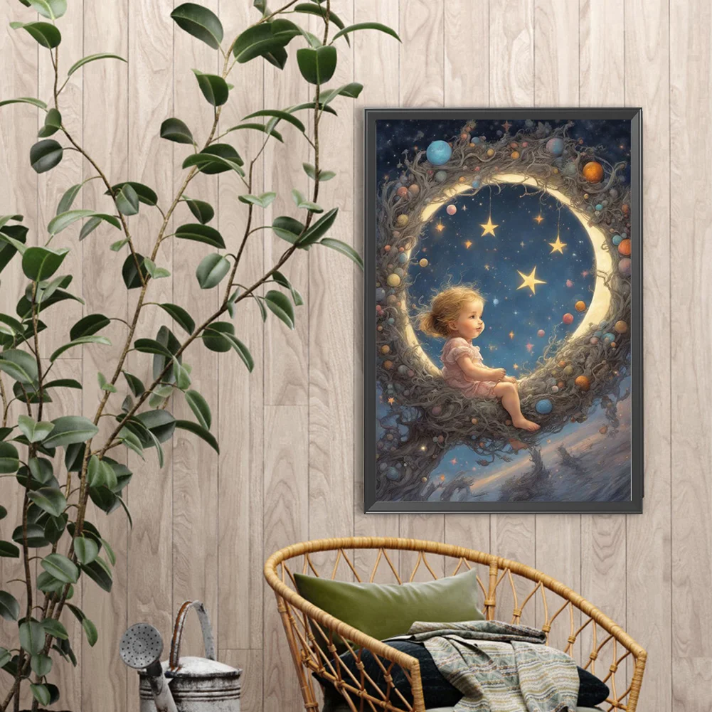 Diamond Painting - Full Round Drill - Angel Baby(Canvas|40*60cm)