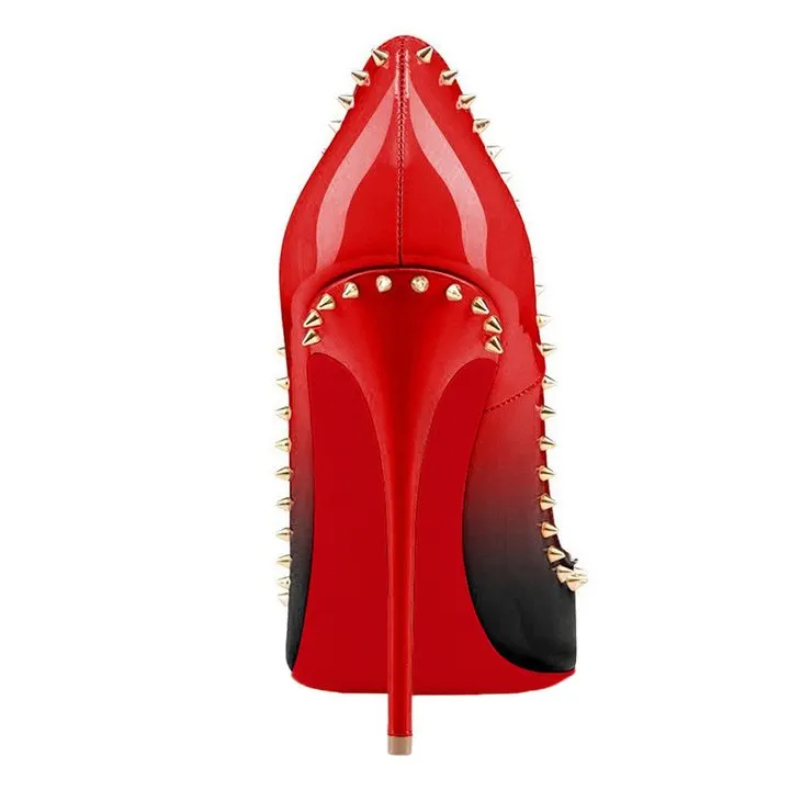 120mm Women's High Heels Party Stud Stiletto Pumps Party Wedding Shoes-vocosishoes