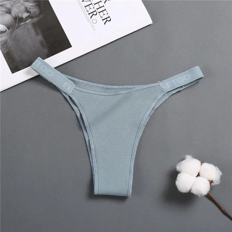 Women's Panties Cotton Briefs Female Underpants Sexy Panties Thong Pantys Underwear Solid Color Intimates Lingerie for Women