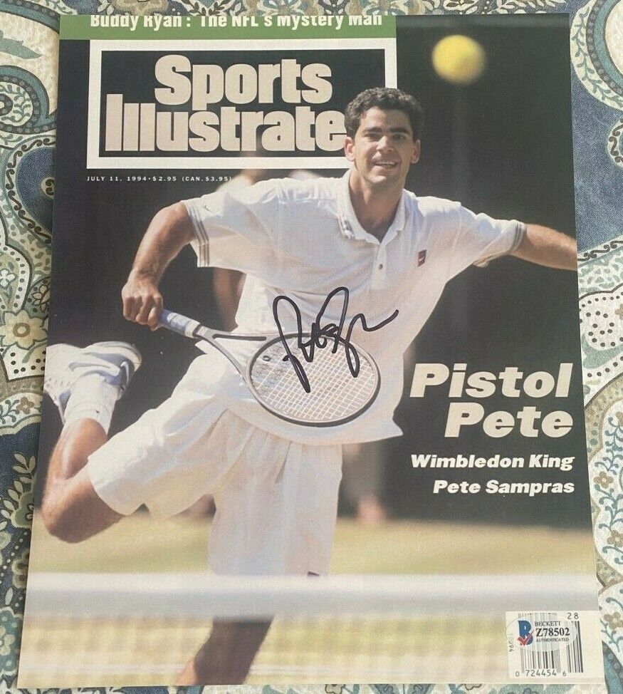 Pete Sampras signed autographed 8x10 Sports Illustrated Photo Poster painting Beckett COA