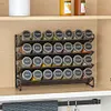 4 Tier Spice Rack Space-Saving Metal Spice Storage Holder for Kitchen Countertop