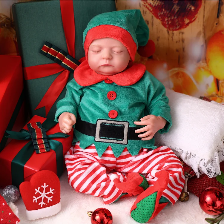 Babeside Christmas Sleeping Reborn Baby Noah 20'' Little Infant Boy Best Gift for Kids