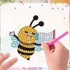 8pcs DIY Bee Diamond Painting Acrylic Fridge Magnet