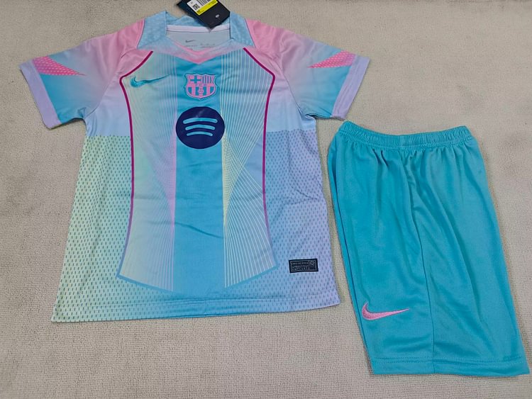 2025-26 Barcelona Special Edition Blue Jersey - Children's Version