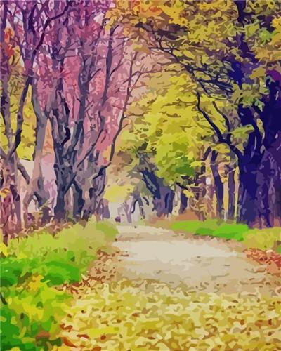 

Temperate Forest – Paint By Numbers - 40*50CM, 501 Original