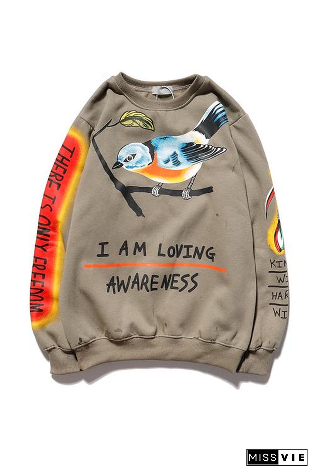 Scrawl Print Lovers Hoodie