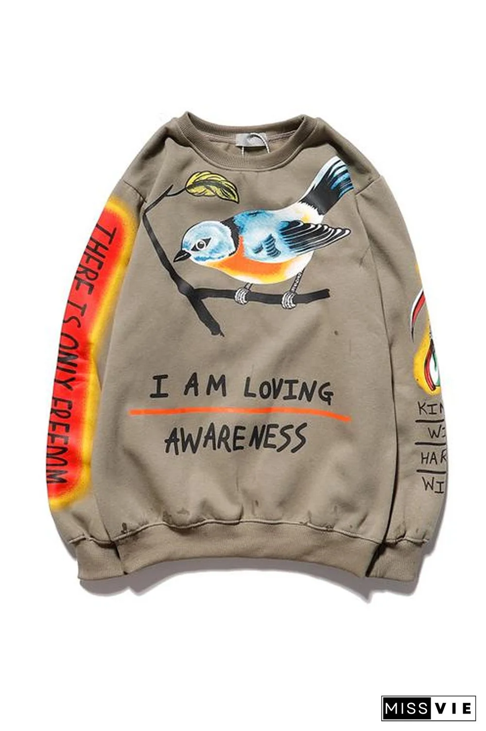 Scrawl Print Lovers Hoodie