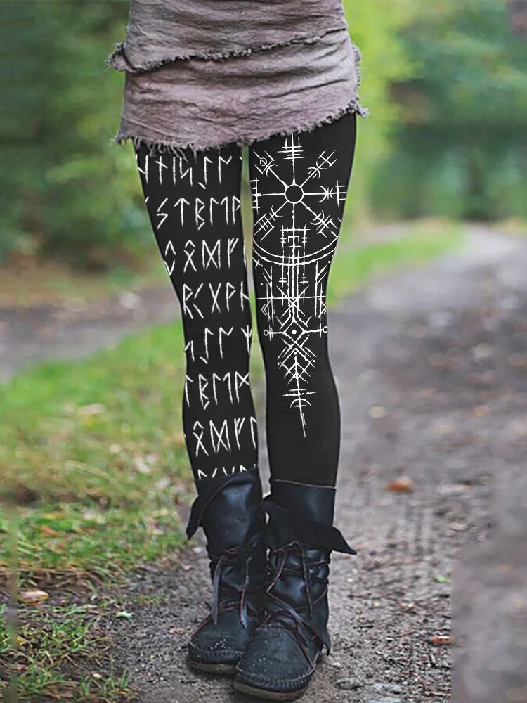 Viking Rune & Totem Inspired Comfy Leggings
