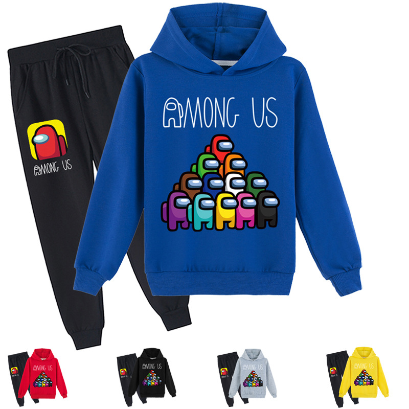 Mayoulove Among Us Hoodie and Pants Set Trendy and Comfy Outfit for