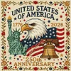Eagle Liberty Torch-18CT Stamped Cross Stitch 30*30cm tapestrymarket