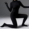 Bodystocking Long Sleeve Full Body Bodysuit Includes Five Finger Glove Body Stockings Velvet 120D Jumpsuit