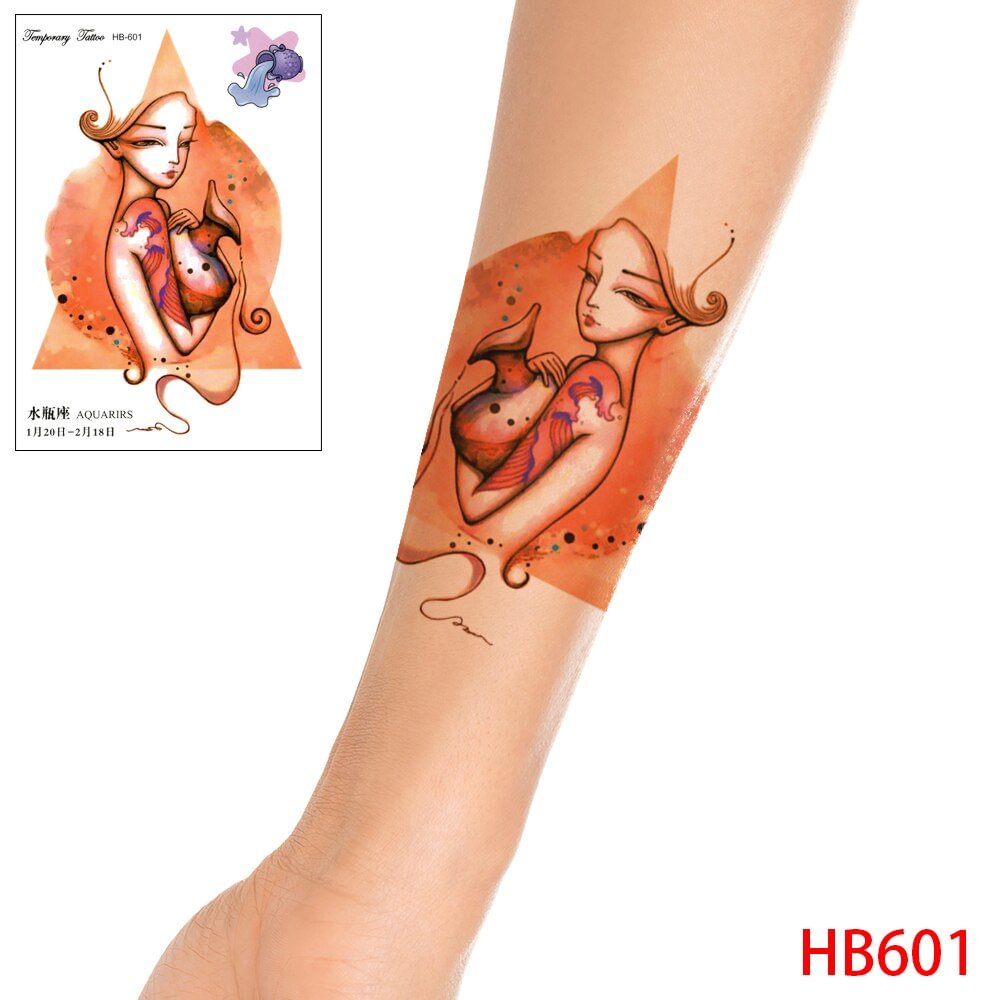 Gingf Transfer Temporary Waterproof Fake Tattoos Stickers Cute Body Art Sexy Makeup,Colorful Dragon Snake Hotwife for Men Women