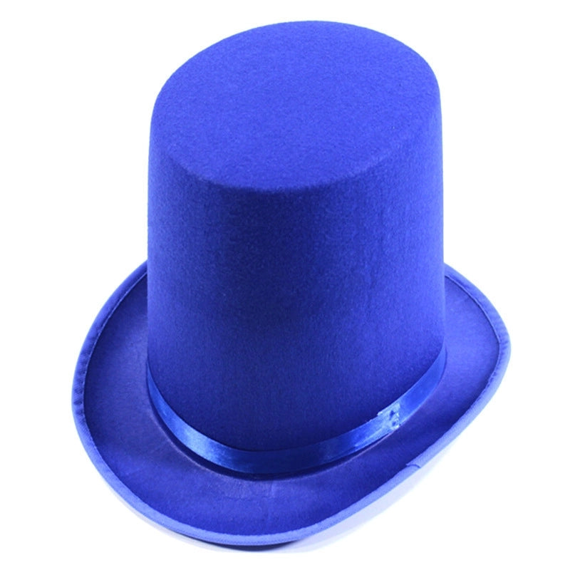 High Hat Retro British Gentleman Jazz Hat Magician Hat Performance Sequin Hat Rain Silk High Barrel Top Hat Non-woven Fabric