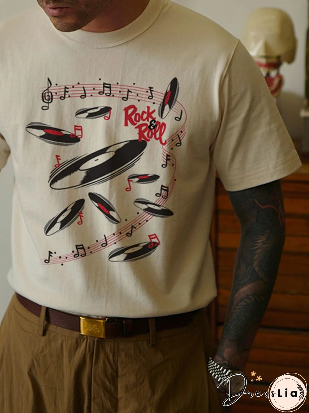 American Retro Music Casual T-Shirt