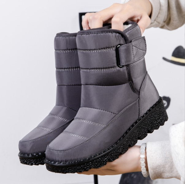 Women's Warm Snow Boots Velcro Waterproof Boot