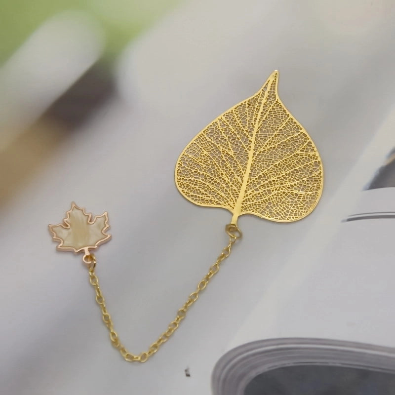 Fashion Brass Gift Hollow Tassel Bookmark