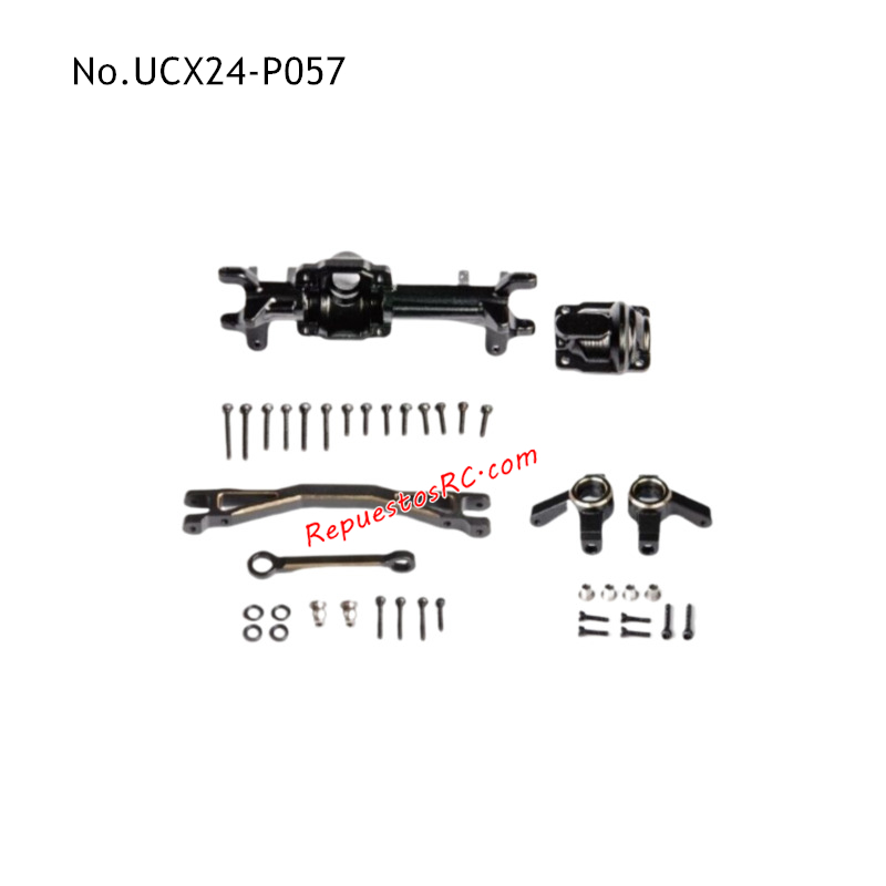 UDIRC UCX2401 Piezas de Mejora para Coches RC Eje Delantero Met&aacute;lico UCX24-P057