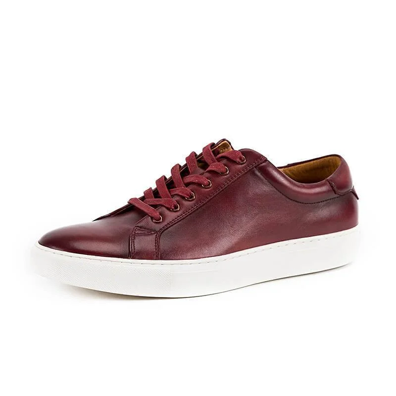 Men's Vintage Casual Leather Skate Shoes | EGEMISS
