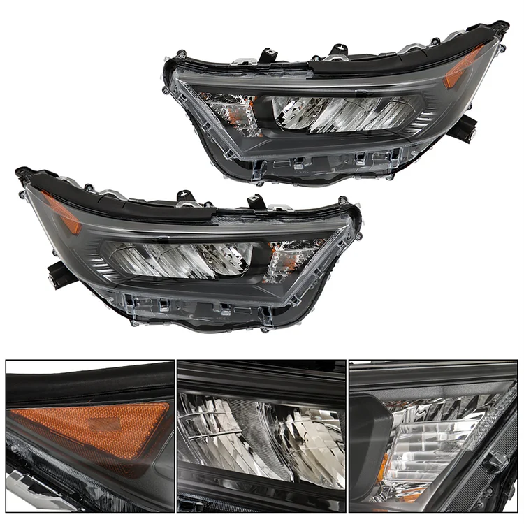 SEBLAFF Headlight Assembly Left and Right Headlamp Replacement for 2019-2022 RAV4 LE XLE TO2502275 TO2503275