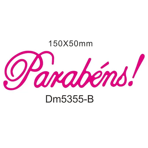 New Happy Birthday in Portuguese Metal Cutting Dies Decorative Scrapbooking Steel Craft Die Cut Embossing Paper Cards Stencils