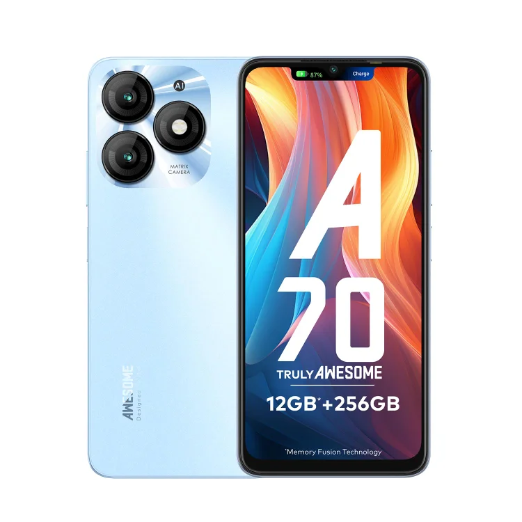 itel A70 (12GB RAM, 256GB ROM) Upto 12GB RAM with Memory Fusion | 13MP Dual Rear Camera & 8MP Front Camera | 5000mAh with Type-C | Octa-Core Processor