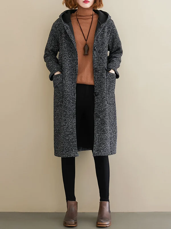 Casual Hoodie And Fleece Coat - yankia