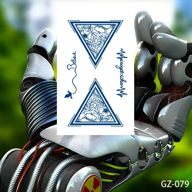 Temporary Waterproof Tattoos Stickers Navigator Compass Totem Flower Juice Ink Men Women Girl Chest Arm Fake Tatoo Drop Shipping