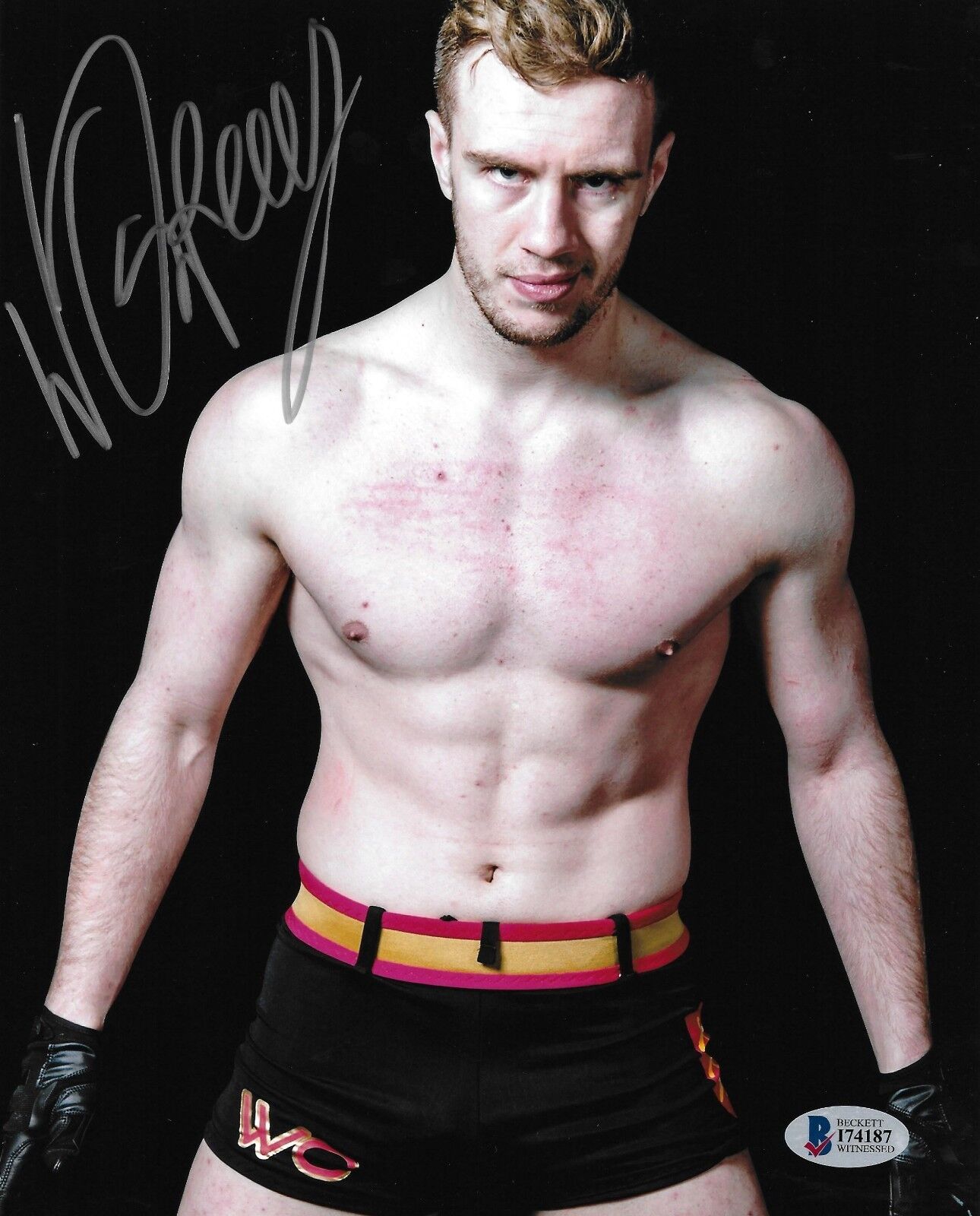 Will Ospreay Signed 8x10 Photo Poster painting BAS COA New Japan Pro Wrestling NJPW ROH Auto'd 7