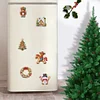 6Pcs Diamond Painting Acrylic Christmas Cookies Fridge Stickers Magnets Decals for Home Decor