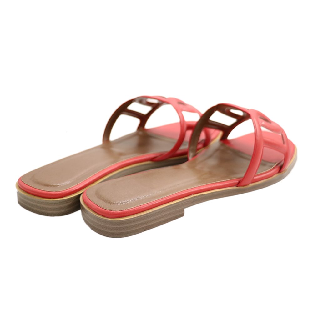 Circle Design Women's Summer Flats Slipers-MERUMOTE