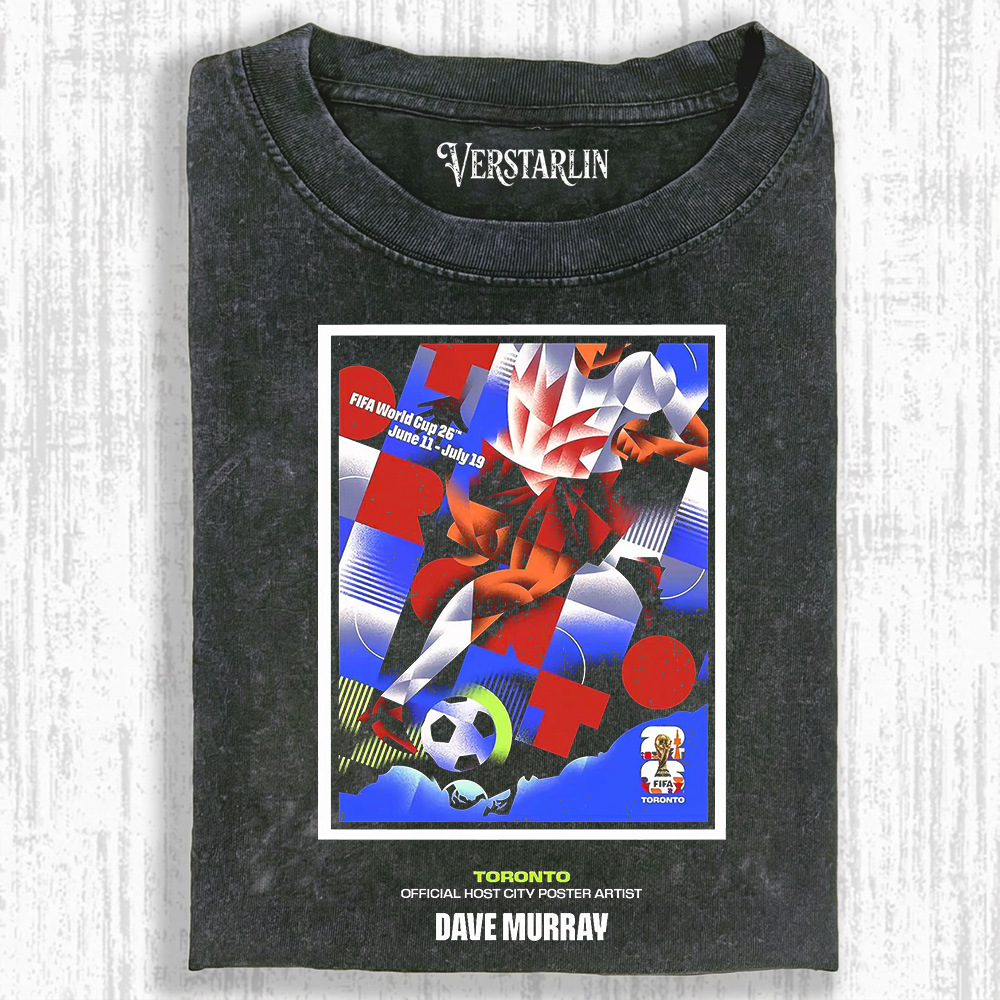 Toronto World Cup 2026 Geometric Art Tee | Soccer Fan Graphic Streetwear