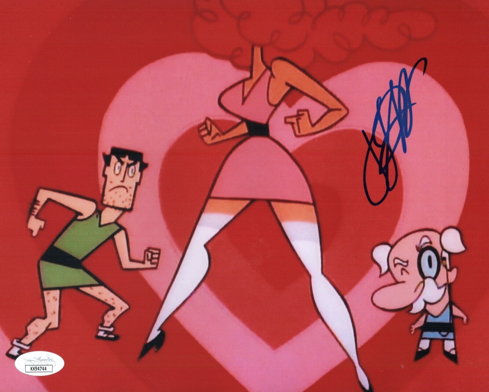 JENNIFER HALE Signed POWERPUFF GIRLS 8X10 Secretary Photo Poster painting Autograph JSA COA Cert