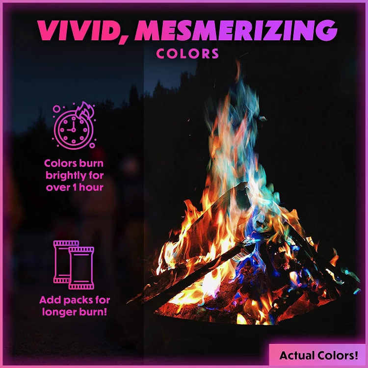 Magical Flame Color-Changing Fire Packets