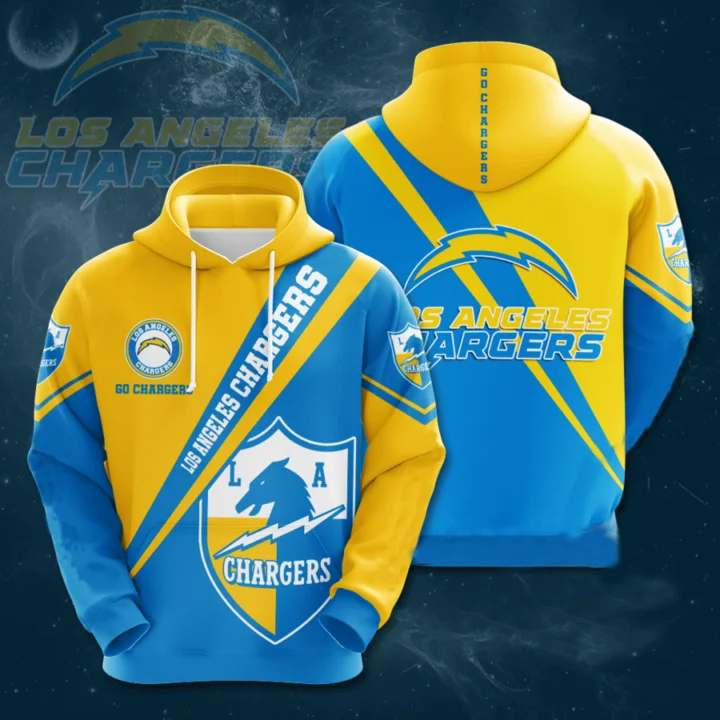 Los Angeles Chargers All Over Print Pullover Hoodie
