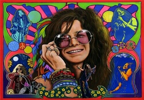 JANIS JOPLIN POSTER - ART - Photo Poster painting QUALITY INSERT -  POSTAGE!