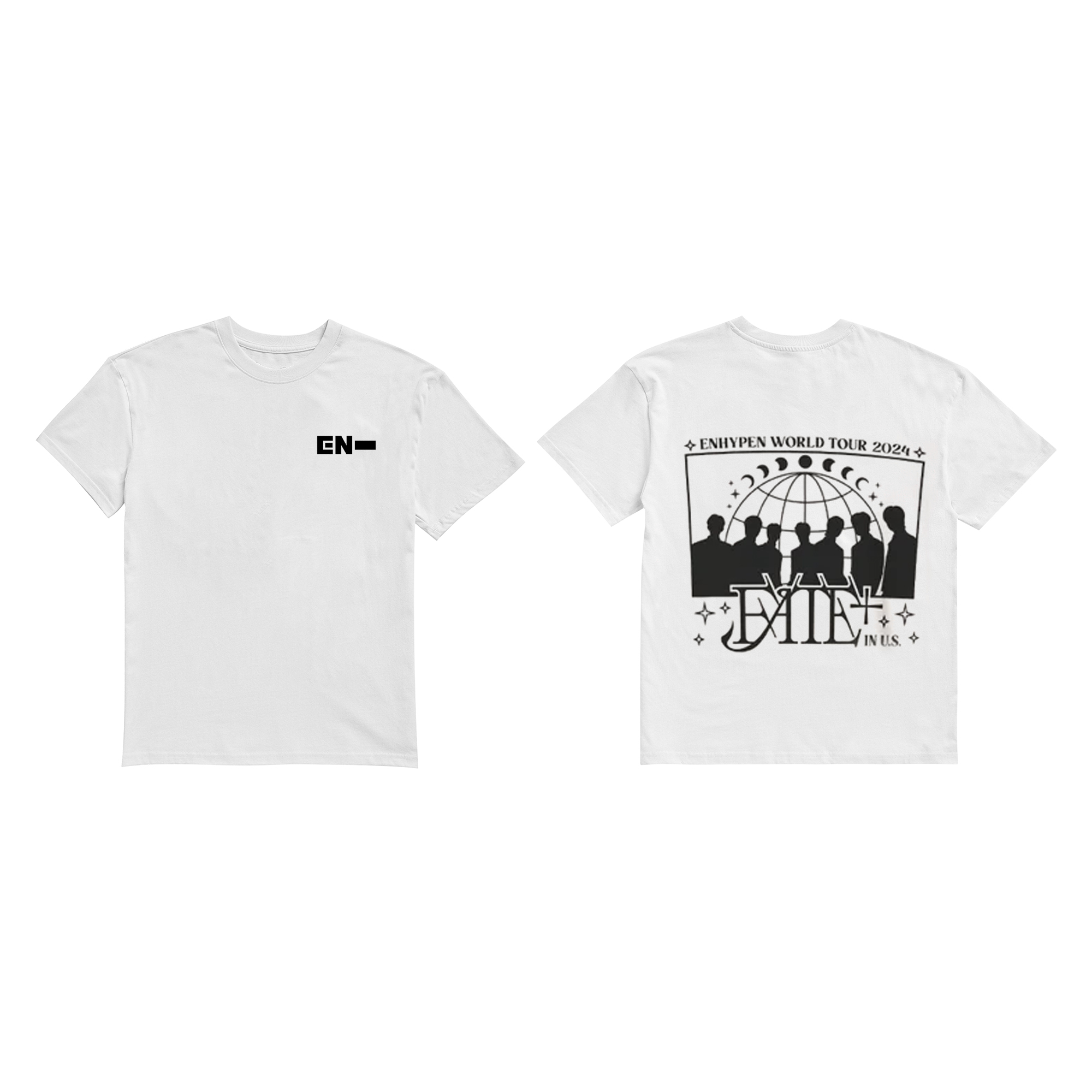 ENHYPEN World Tour FATE PLUS Member Silhouette T-Shirt