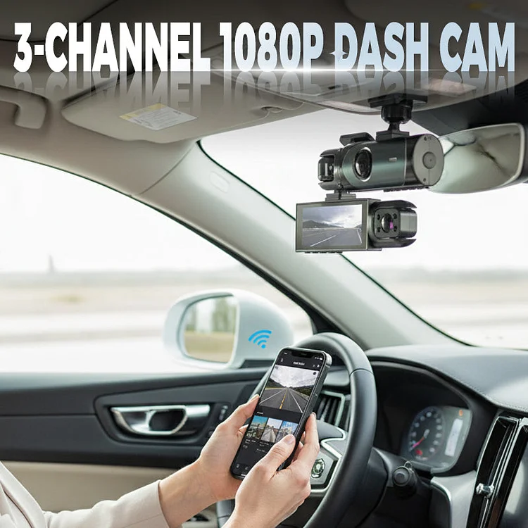 Dash Cam a 3 canali 1080P