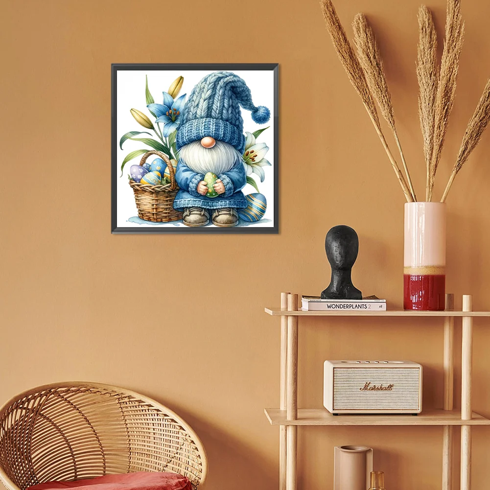 Diamond Painting - Full Round Drill - Easter Gnome(Canvas|30*30cm)