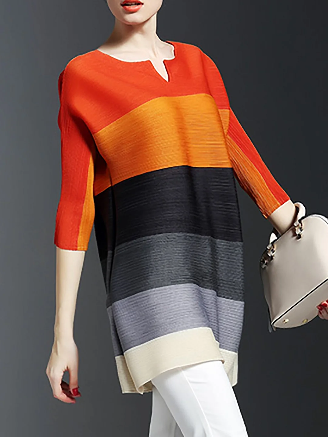 Dresses A-Line Date Color-Block Dresses