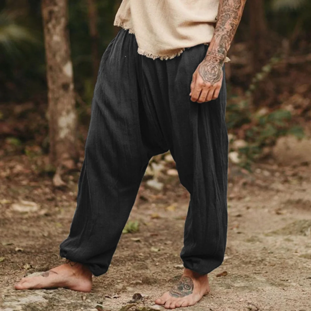 Linen Harem Pants-inspireuse