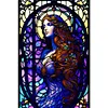 uk.everydayedeals (Limited Stock)Diamond Painting - Round AB Drills - Glass Lady(45*65cm)