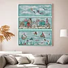 Sea, Land And Air - 14CT Stamped Cross Stitch 33*40cm/12.99*15.75in