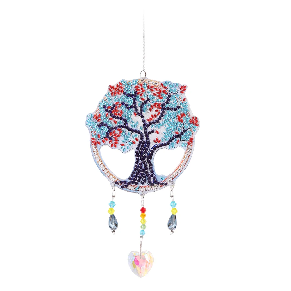 DIY Diamond Painting Crystal Light Catching Jewelry Ornament - Tree