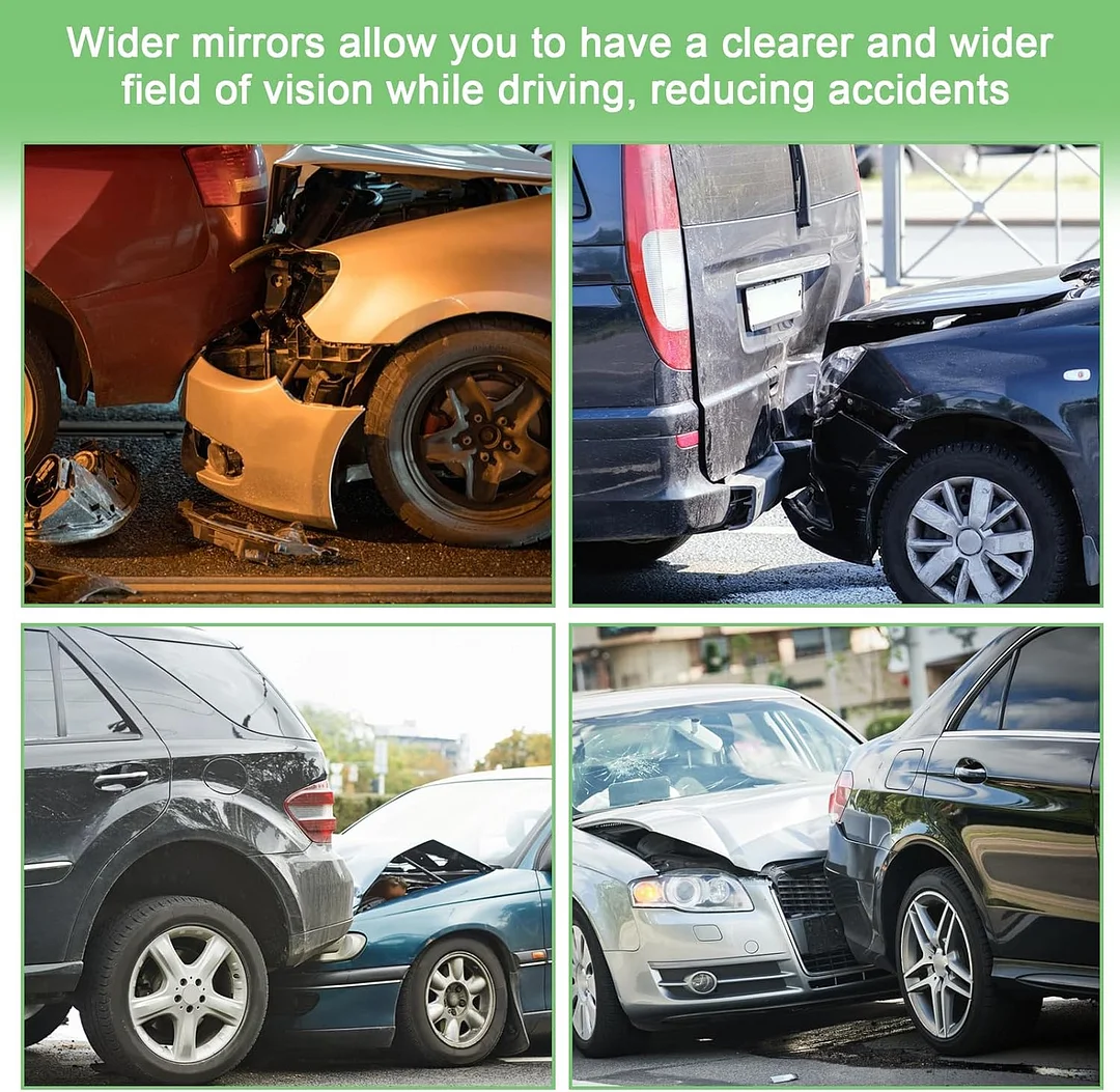 Wide-angle rearview mirror for cars