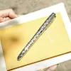 Jinhao 85 fountain pen silver scale azure metal brass pen body dark nib fountain pen